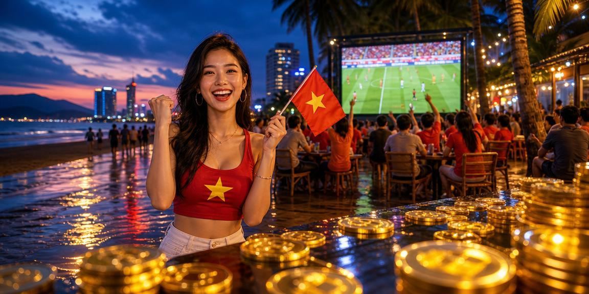 Người dùng tại Đà Nẵng trải nghiệm giải trí casino và cá cược trên bãi biển